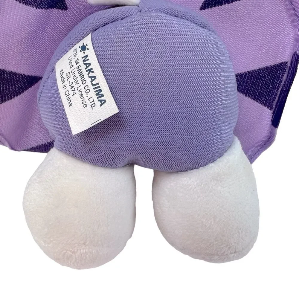 Sanrio Hello Kitty Nakajima Plush With Pom Poms Purple Cheerleader 7” 2004